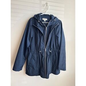 Jones New York Blue Raincoat Women XL